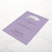 Phd Doctorate Hat Doctoral Degree Graduation Foil 箔招待状 (回転した状態)