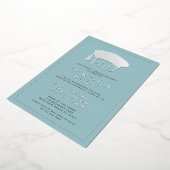 Phd Doctorate Hat Doctoral Degree Graduation Foil 箔招待状 (回転した状態)