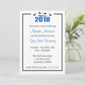 PhD Grad 2018卒業招待状（ブルーキャップ） 招待状 (スタンド正面)