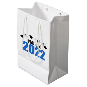 PhD Grad 2022卒業抱き枕(青) ミディアムペーパーバッグ