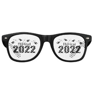 PhD GRAD 2022 CAPSとDipromas (黒) レトロサングラス