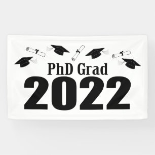PhD GRAD 2022 CAPSとDipromas (黒) 横断幕