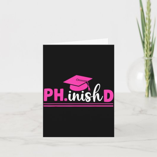 Phd graduate ph.d women's.graduation doctorate カード (正面)
