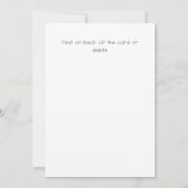 PhD graduation greeting card chalkboard university サンキューカード (裏面)