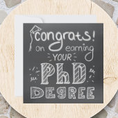 PhD graduation thesis defense congratulation card 