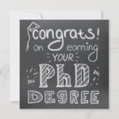PhD graduation thesis defense congratulation card  (正面)