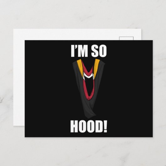 Phd Hood卒業博士号ギフトドクトラ ポストカード (正面/裏面)