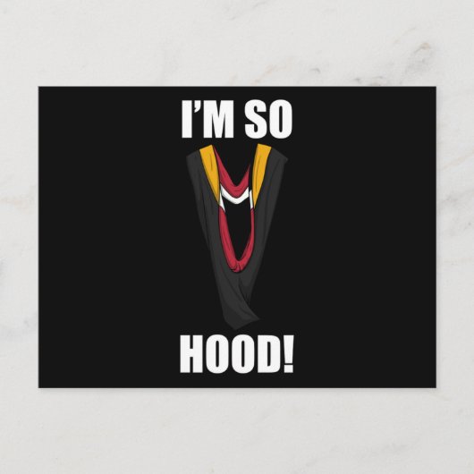 Phd Hood卒業博士号ギフトドクトラ ポストカード (正面)
