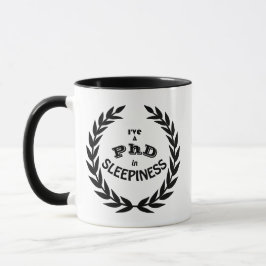 PhD in Sleepiness Postdoc in Coffee Funny Mug マグカップ