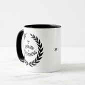 PhD in Sleepiness Postdoc in Coffee Funny Mug マグカップ (正面左)