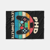 Phd Level Complete Doctorate Graduation Gift For H フリースブランケット (正面(横))