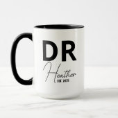 PhD Mug、パーソナライズされたPhD Mug、カスタムPhD Gradati マグカップ (左)