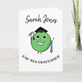 PHD Pea-HD Peaおもしろい卒業ギフト卒業 カード (正面)