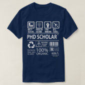 Phd Scholar Multitasking Job Gift Item Tシャツ (デザイン正面)