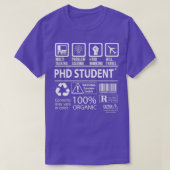 Phd Student Multitasking Job Gift Item Tシャツ (デザイン正面)