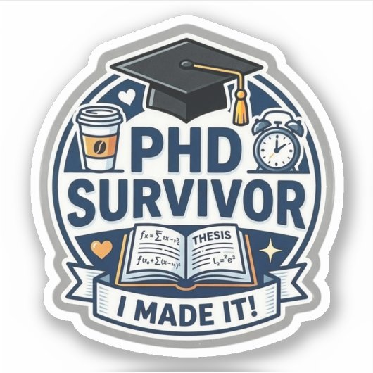Phd Survivor Sticker シール (正面)
