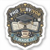 Phd Survivor Sticker シール (正面)