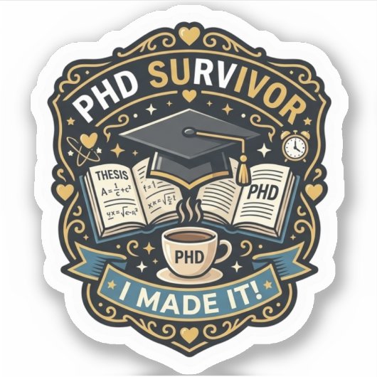 Phd Survivor Sticker シール (正面)
