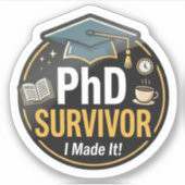 Phd Survivor Sticker シール (正面)