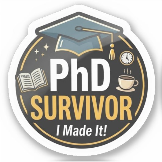 Phd Survivor Sticker シール (正面)