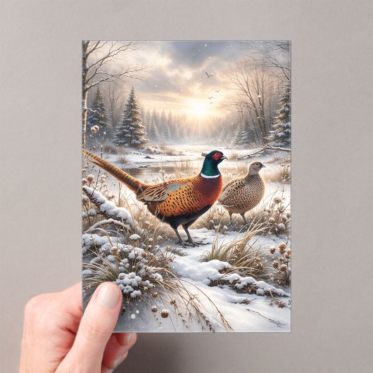 Pheasant  アクリル招待状 (インサイチュ (ポータブル))