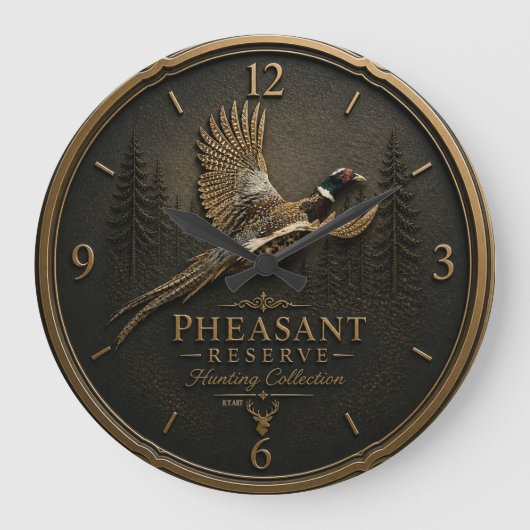 Pheasant ラージ壁時計 (正面)
