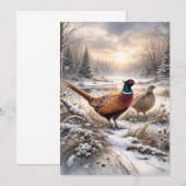 Pheasant  招待状 (正面/裏面)