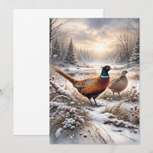 Pheasant  招待状 (正面/裏面)