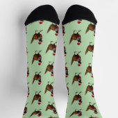 Pheasant Christmas socks - perfect stocking filler ソックス (上部)
