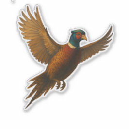 Pheasant Cut-out Sticker シール