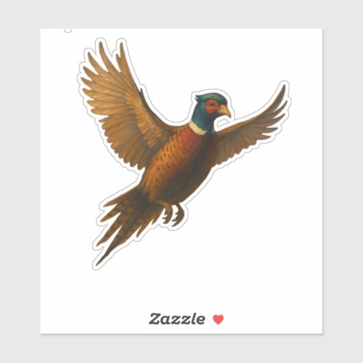 Pheasant Cut-out Sticker シール (シート)