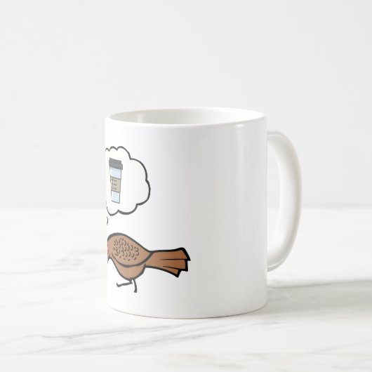 Pheasant dreams of coffee コーヒーマグカップ (正面右)