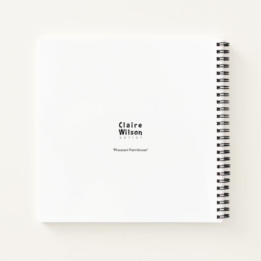 Pheasant Farmhouse ノートブック (裏面)