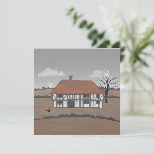 Pheasant Farmhouse Card (スタンド正面)
