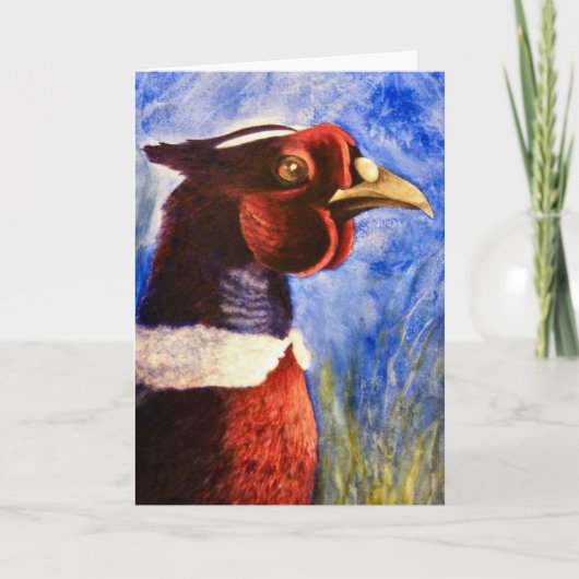 Pheasant Greeting Card カード (正面)