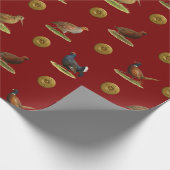 Pheasant, Grouse, Partridge,Christmas Gift wrap ラッピングペーパー (角)