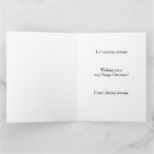 Pheasant looking festive Christmas card カード (内部)