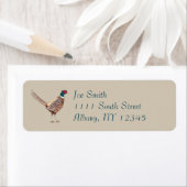 Pheasant return address labels ラベル (インサイチュ)
