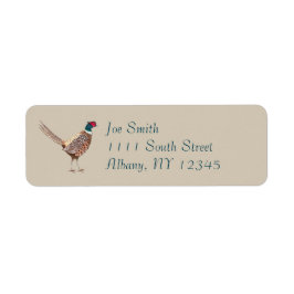 Pheasant return address labels ラベル