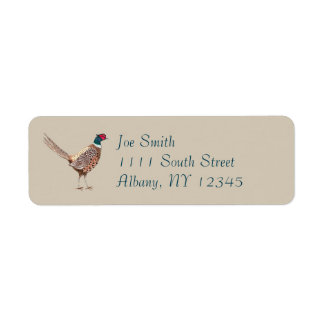 Pheasant return address labels ラベル