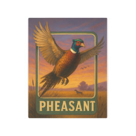 Pheasant Sign メタルプリント