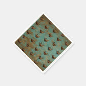 Pheasant strutting design paper party napkins スタンダードカクテルナプキン (角)