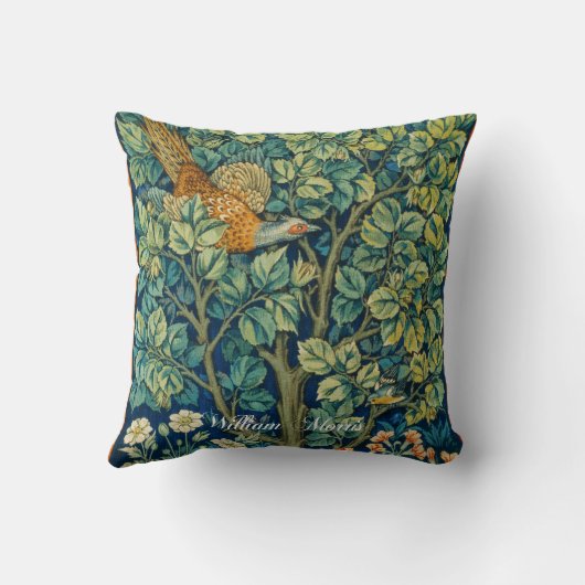 Pheasant Tapestry - William Morris クッション (裏面)