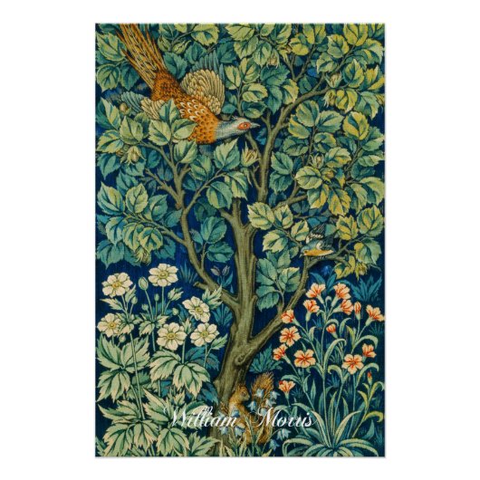 Pheasant Tapestry - William Morris ポスター (正面)