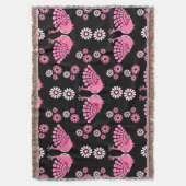  Pheasants Peacock Art スローブランケット (正面縦)