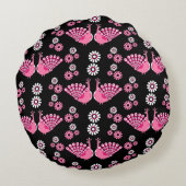  Pheasants Peacock Art ラウンドクッション (裏面)