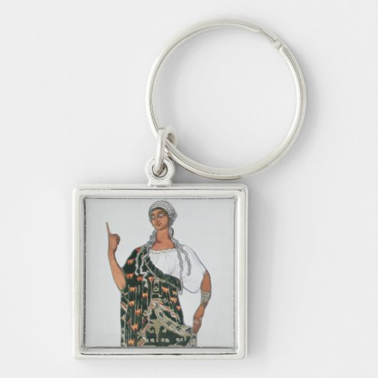 Phedre 1917年からの衣裳のデザイン(色のlitho) キーホルダー (正面)