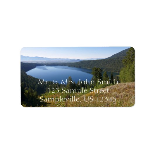 Phelps Lake III at Grand Teton National Park ラベル (正面)