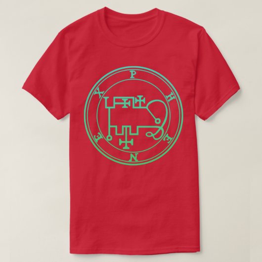 Phenex Sigilが緑のグラデーションを変形 Tシャツ (デザイン正面)