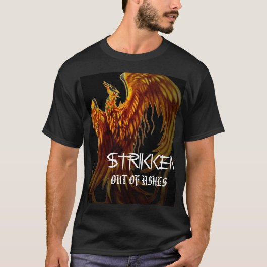 pheonix、灰からのSTRIKKENの白、 Tシャツ (正面)